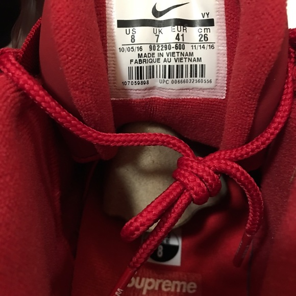 AUTHENTIC NIKE X SUPREME “SUPTEMPO” Size 8 men’s - Picture 4 of 4